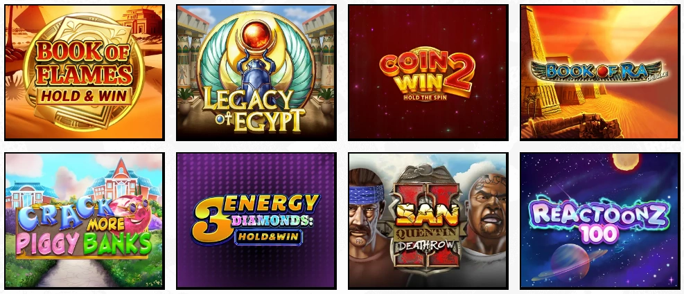 Machines à sous populaires sur Manga Casino